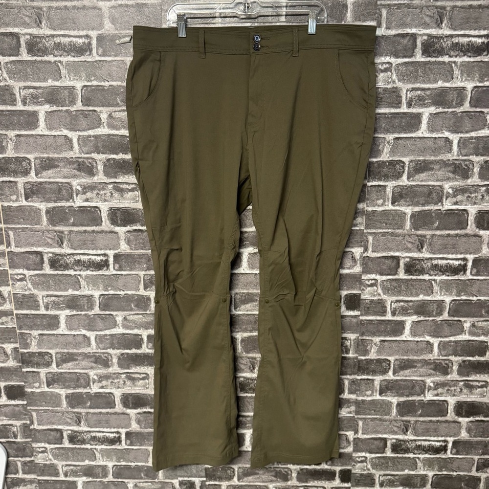 PRANA HALLE PANT Slate green roll up nylon
